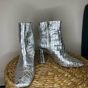 Silver Sam Edelman Booties